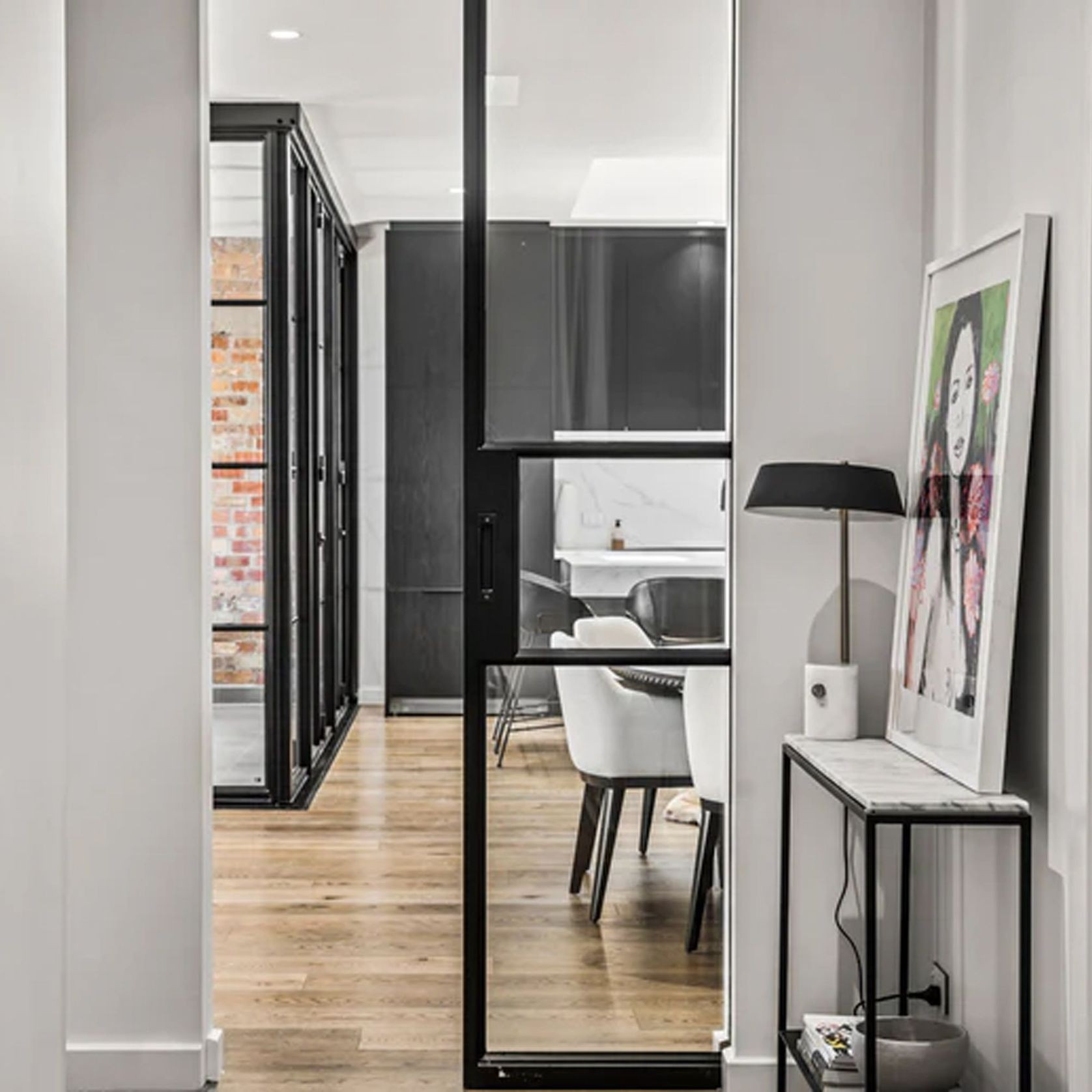 Steel Frame Internal Sliding Doors - Galvanised FPS50 gallery detail image