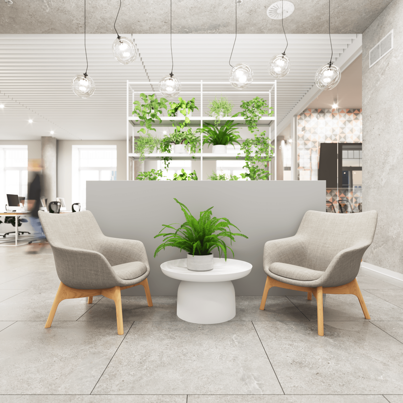 Flow Armchair - Light Grey gallery detail image