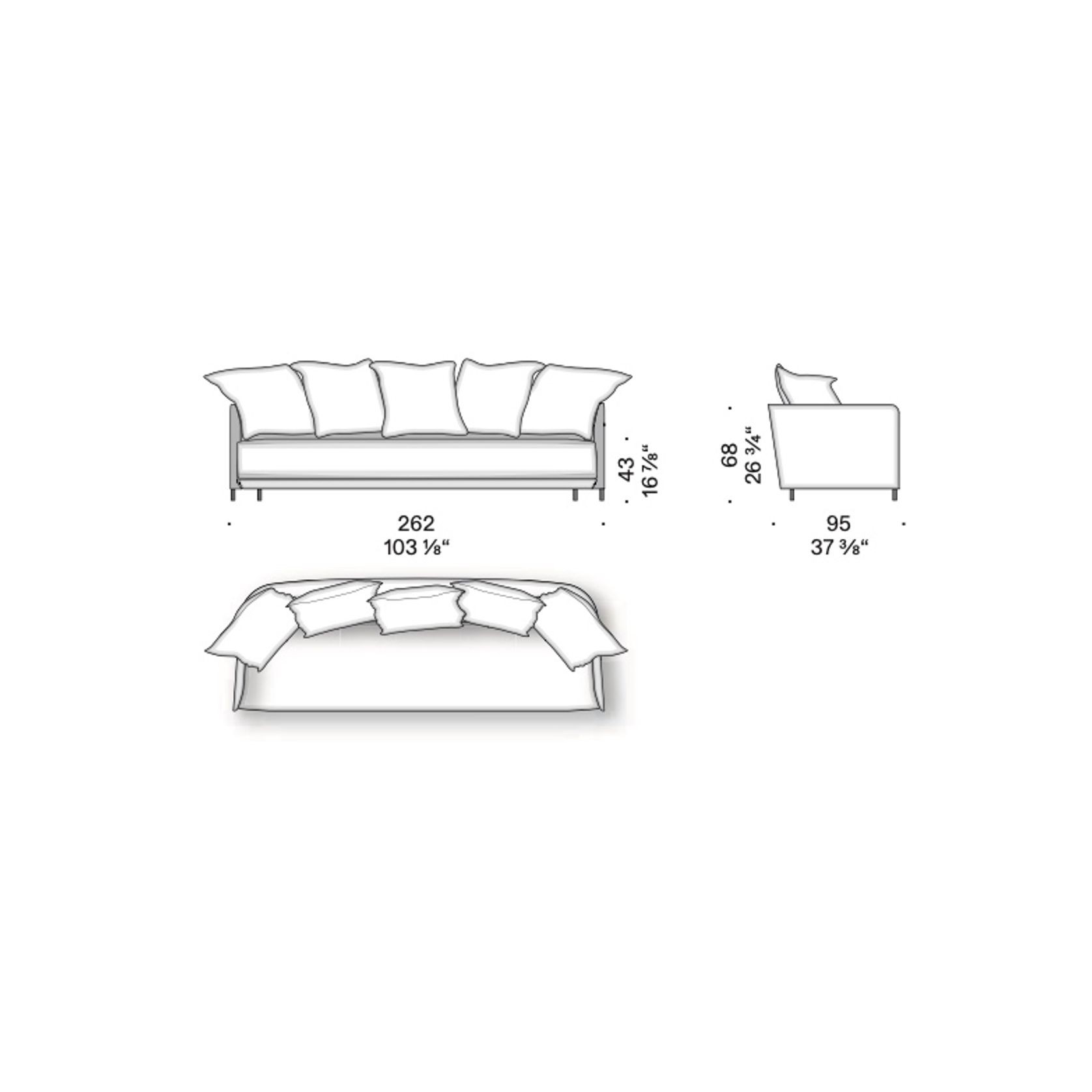 Blendy Slowtime Sofa by DePadova gallery detail image