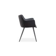Andorra Arm Chair Vintage Black Seat gallery detail image