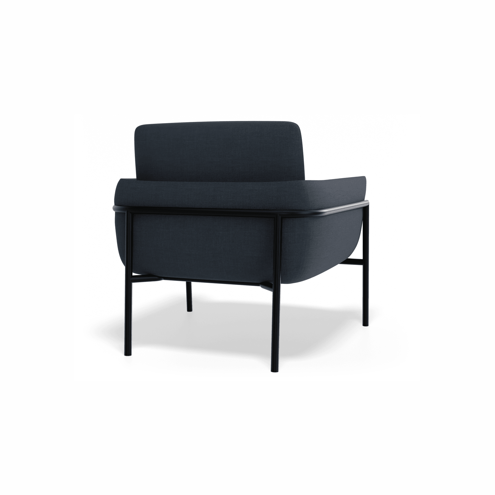 Charlie Single Seater Lounge Chair Midnight Blue gallery detail image