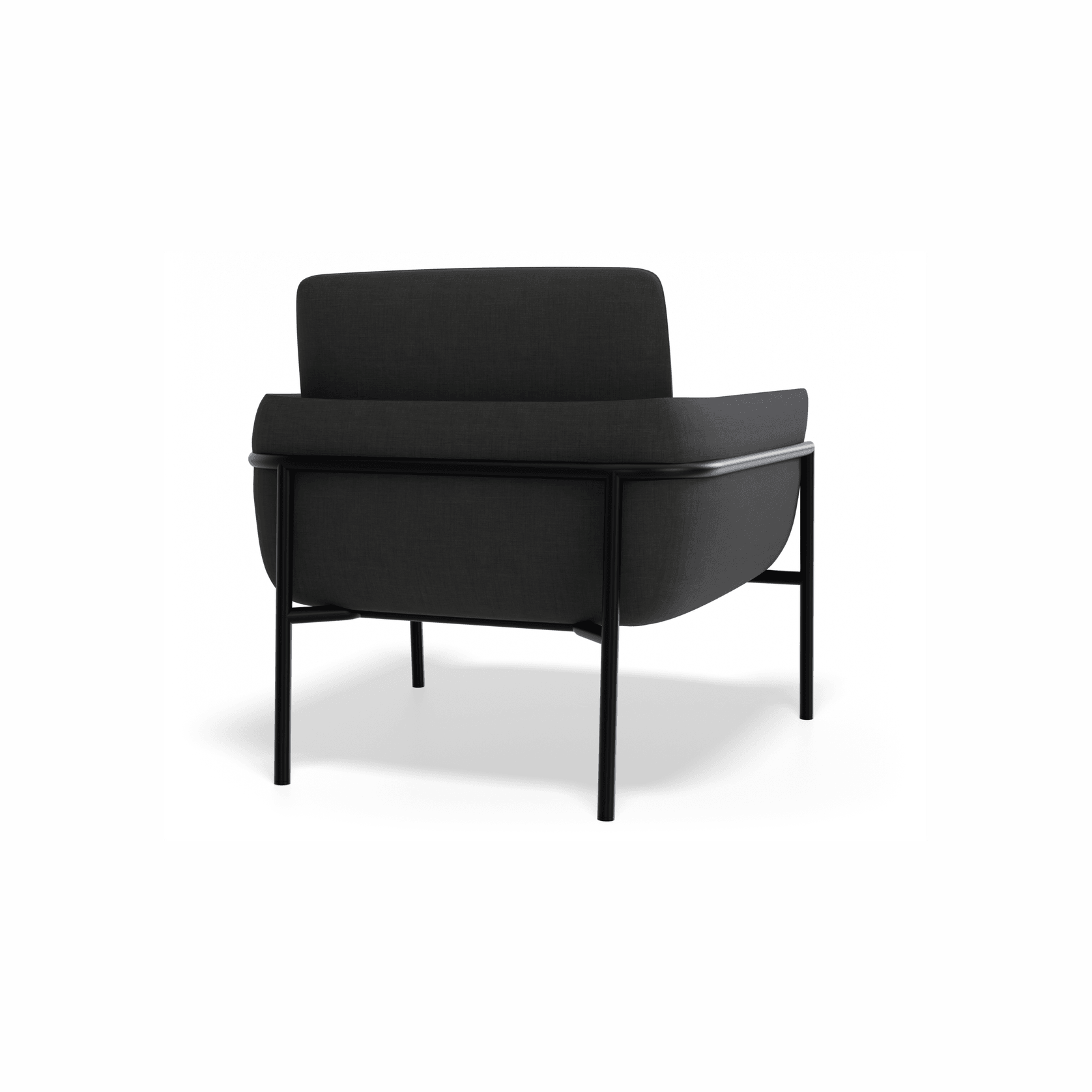 Charlie Single Seater Lounge Chair Storm Grey gallery detail image
