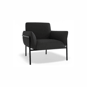 Charlie Single Seater Lounge Chair Storm Grey gallery detail image