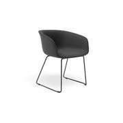 Lonsdale Arm Chair - Black Sled - Dark Grey gallery detail image