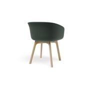 Lonsdale Armchair - Natural - Green Fabric gallery detail image