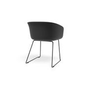 Lonsdale Arm Chair - Black Sled - Dark Grey gallery detail image