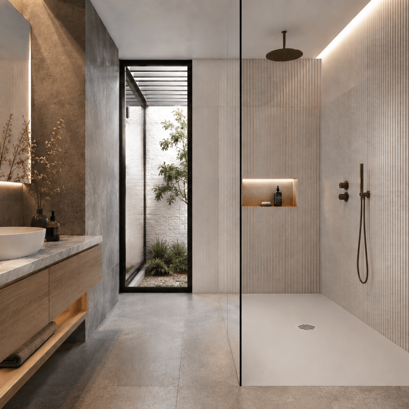 20mm Profile | Solid Surface Shower Base gallery detail image
