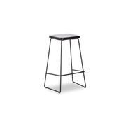 Hugo Bar Stool -  Black Seat - 78cm Round Seat gallery detail image