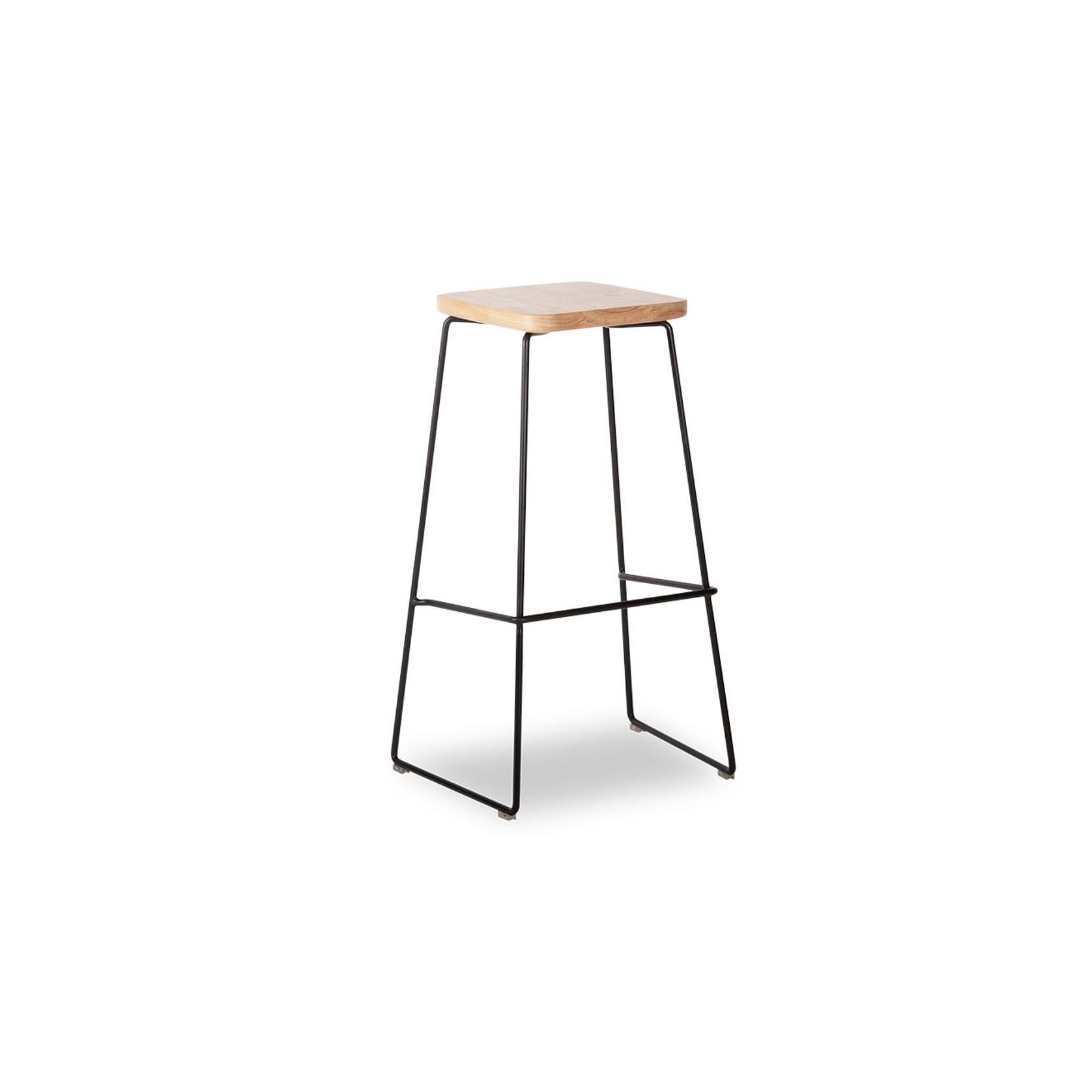 Hugo Bar Stool -  Natural Seat - 78cm Round Seat gallery detail image