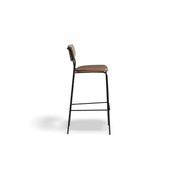 Rylie Stool Natural with Vegan Leather Seat gallery detail image