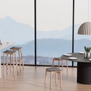 Andi Low Stool with Pad 45cm gallery detail image