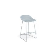 Pop Stool - Powder Blue Frame and Shell Seat gallery detail image