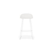Pop Stool - White Frame and Shell Seat gallery detail image