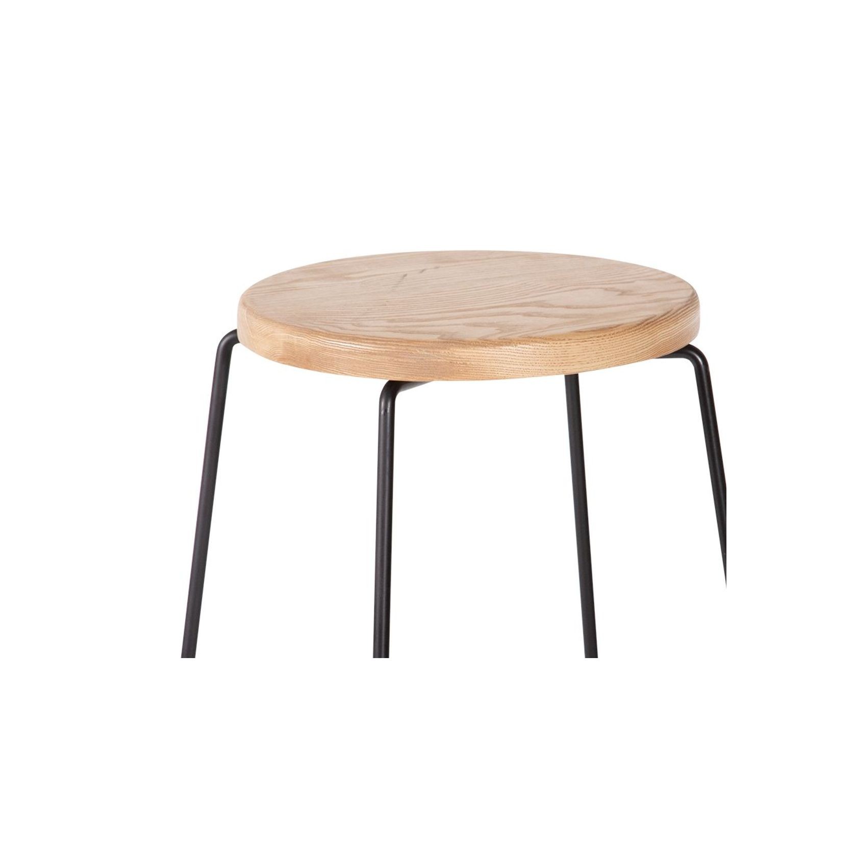 Hugo Bar Stool -  Natural Seat - 68cm Round Seat gallery detail image