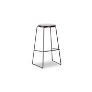 Hugo Bar Stool -  Black Seat - 78cm Square Seat gallery detail image