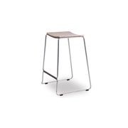 Ardent Stool - Brushed Steel - Natural gallery detail image