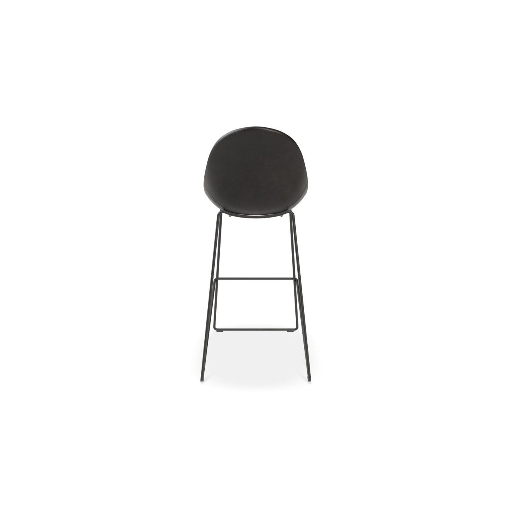 Pebble Stool Black Upholstered Vintage Seat gallery detail image