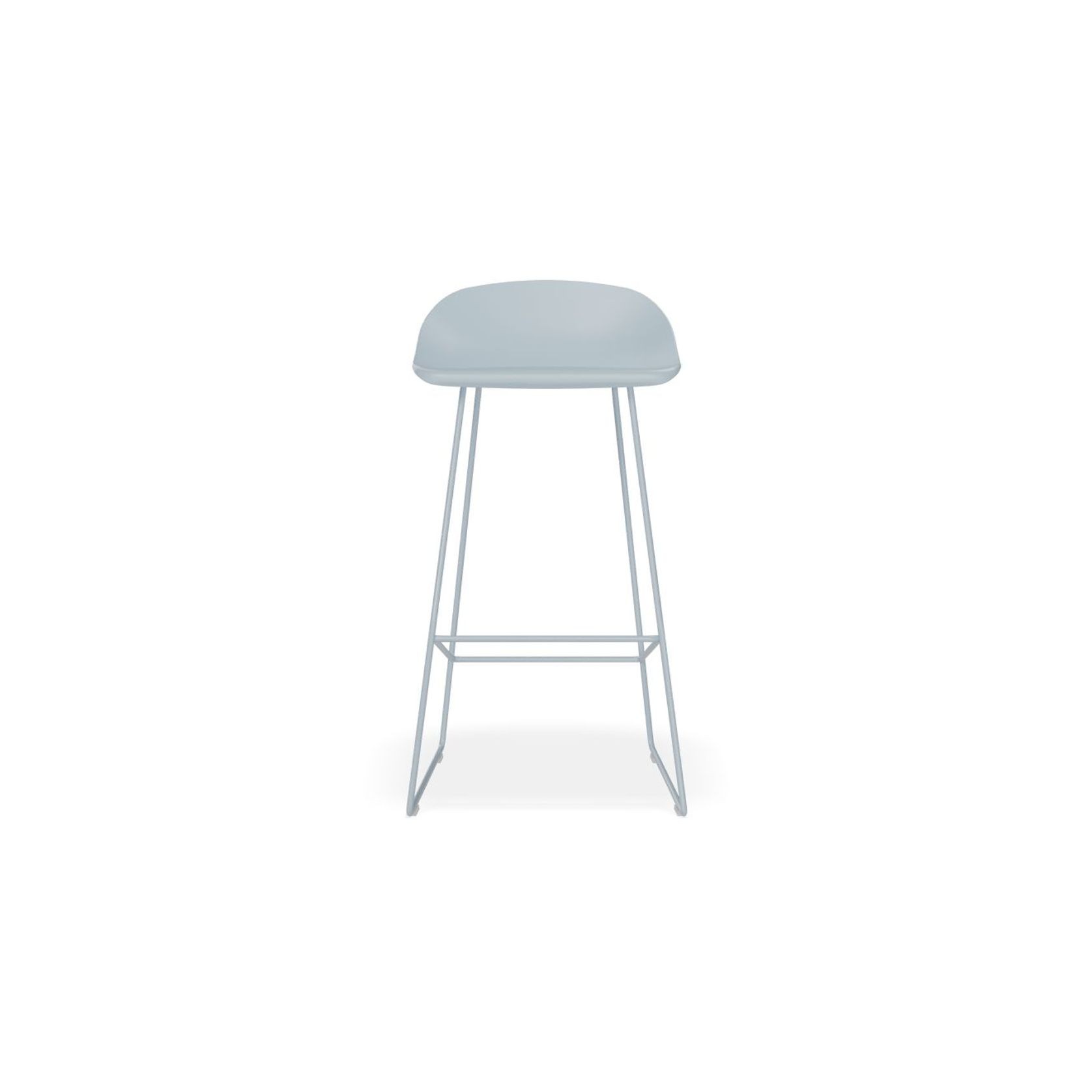 Pop Stool - Powder Blue Frame and Shell Seat gallery detail image