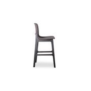Ara Stool - Black - Charcoal Fabric - 66cm Kitchen Seat height gallery detail image