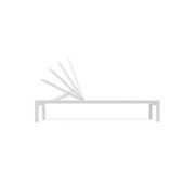 Alvor Sun Lounge - White - Light Grey Mesh gallery detail image