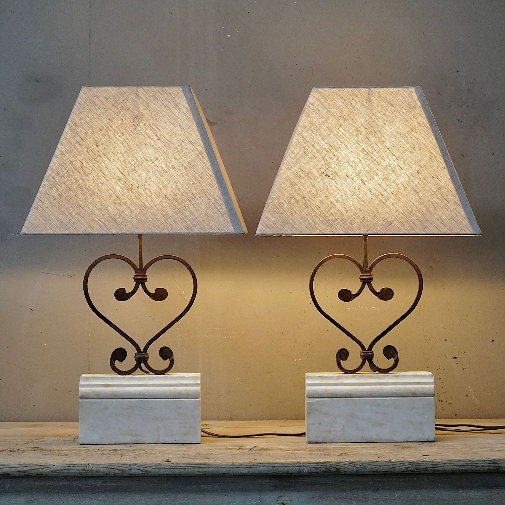 French Architectural Element Lamps (Pair) gallery detail image