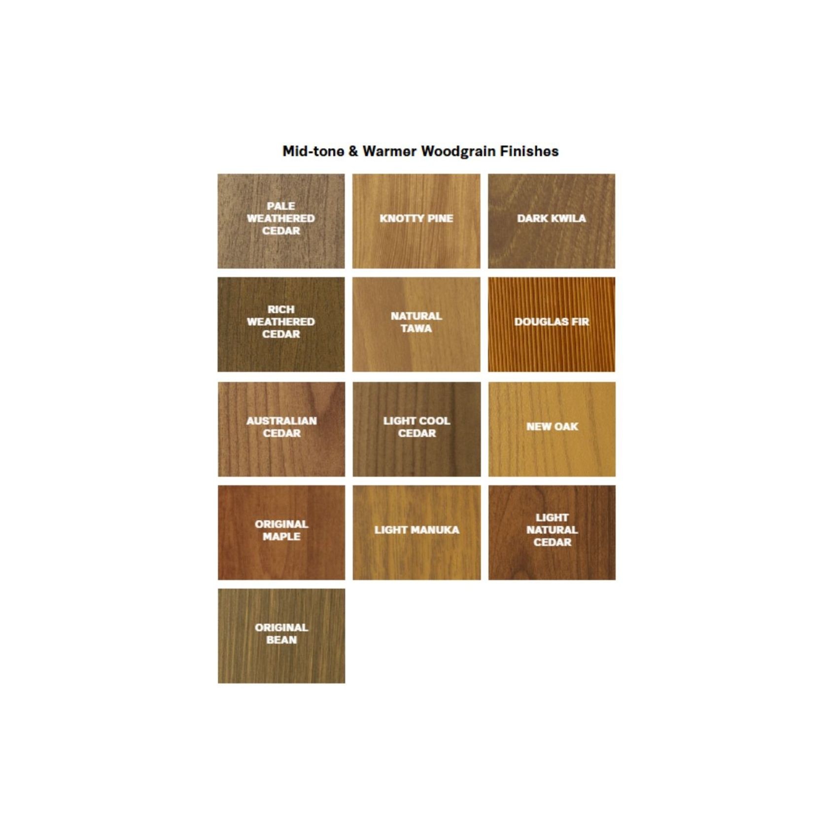 Mid-Tone & Warmer Woodgrain Finishes  gallery detail image