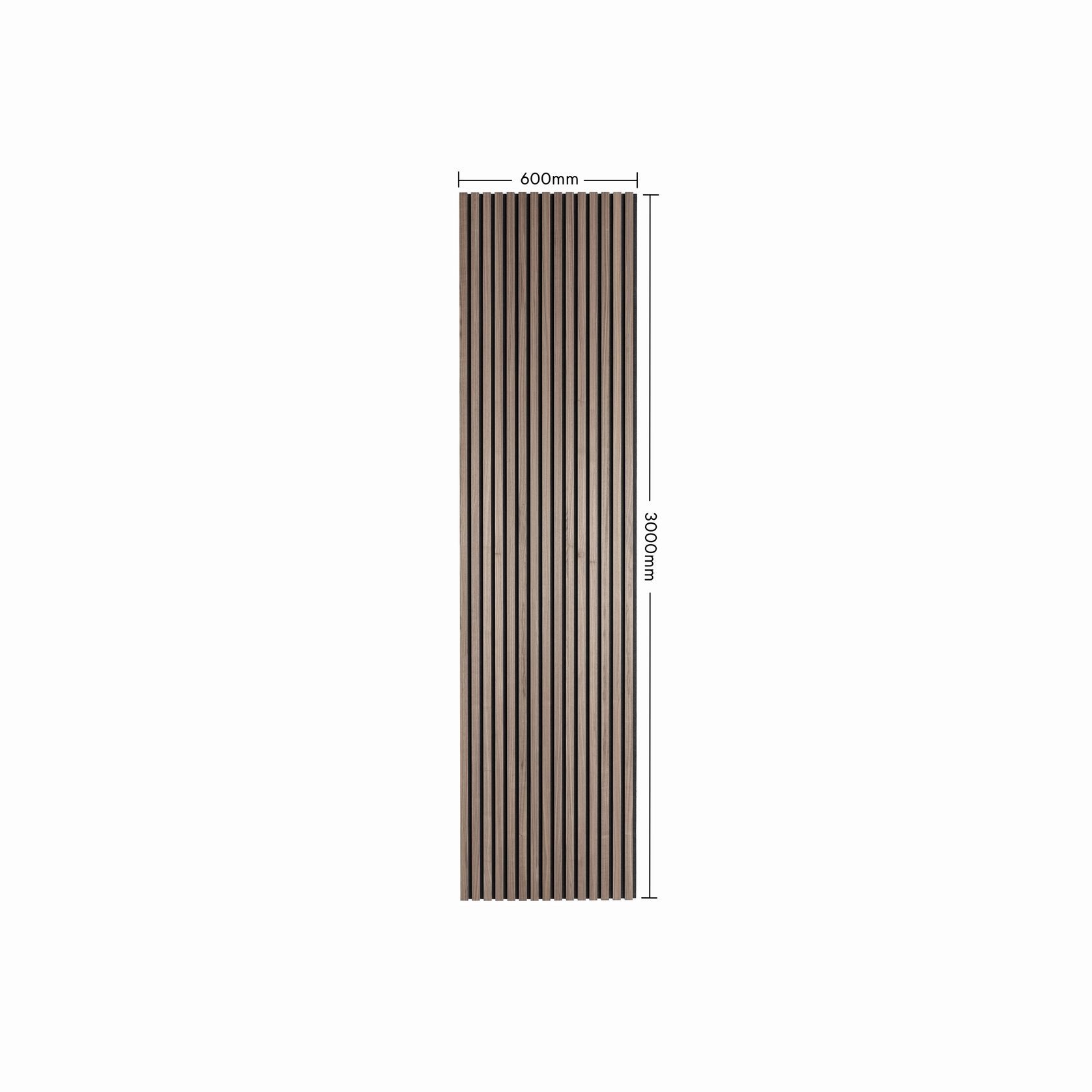 Unfinished Oak Acoustic Timber Slat Panel gallery detail image
