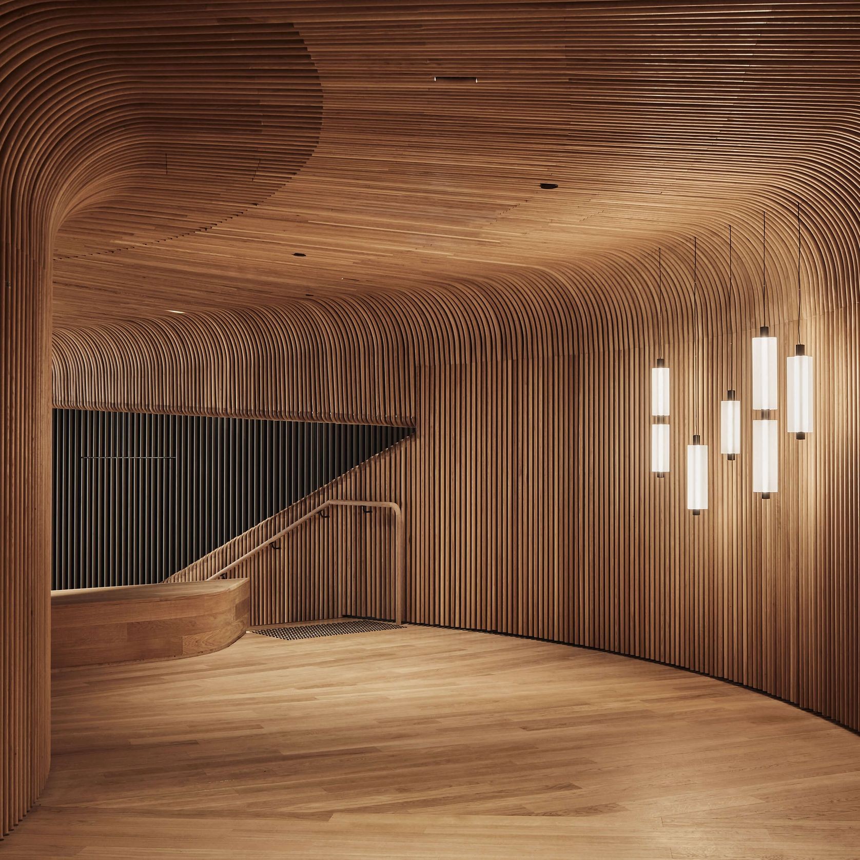 Curved Timber Click-on Battens gallery detail image