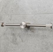 Caddence Double Toilet Paper Holder Brushed Nickel gallery detail image