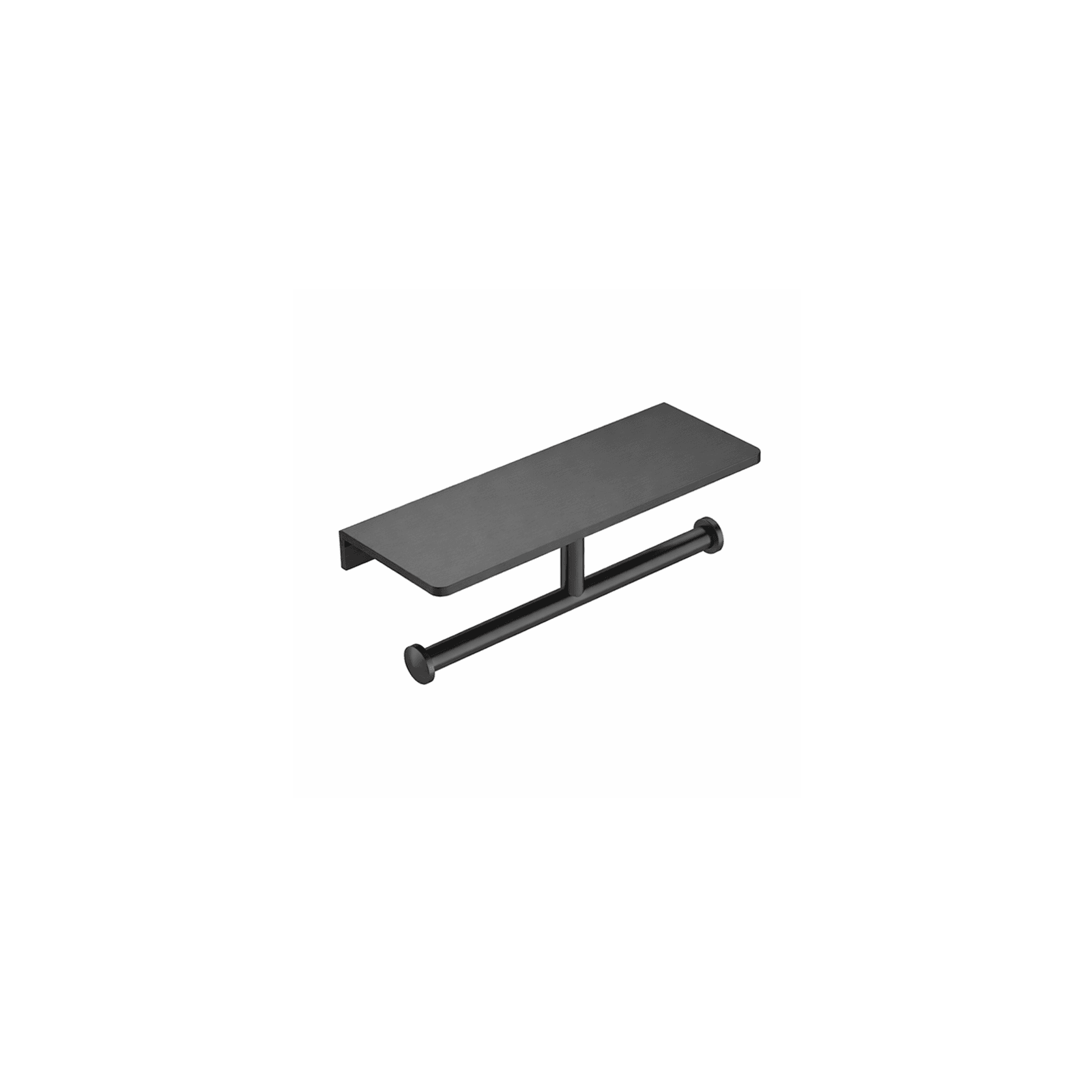 Pari Double Toilet Paper Holder With Shelf gallery detail image