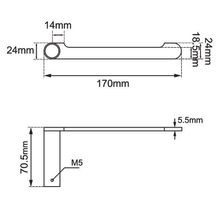Rushy Toilet Roll Holder Brushed Brass gallery detail image