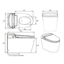 Smart Toilet White Free Arrangement gallery detail image