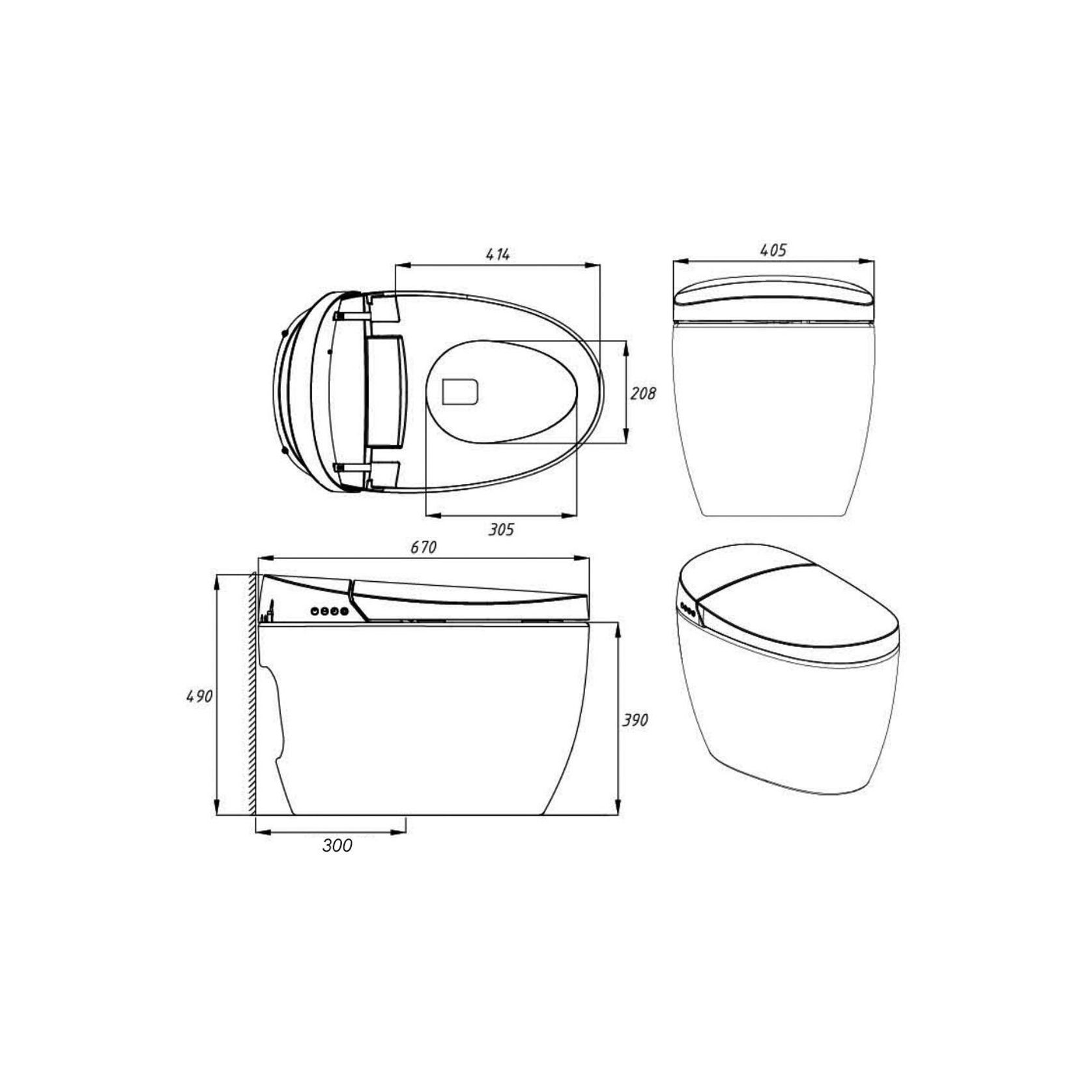 Smart Toilet White Comfort gallery detail image