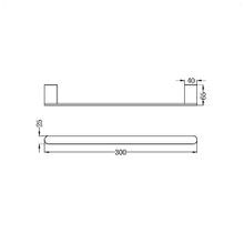 Bianca Hand Towel Rail | Brushed Nickel gallery detail image