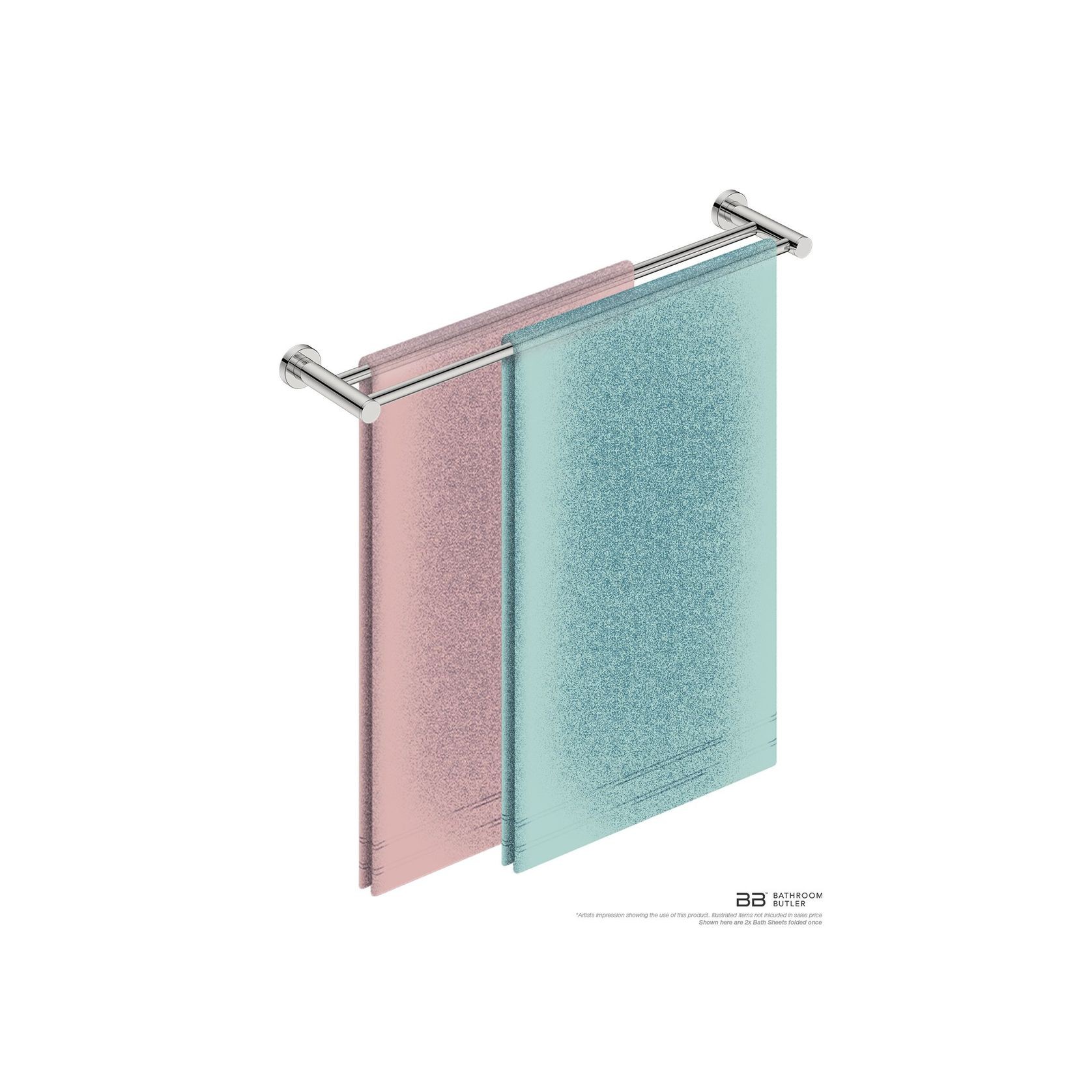 Double Towel Rail 650mm - 4600 Series Number 4682 gallery detail image