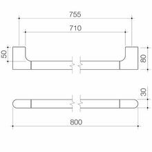 Urbane II Universal Rail Straight 800mm gallery detail image