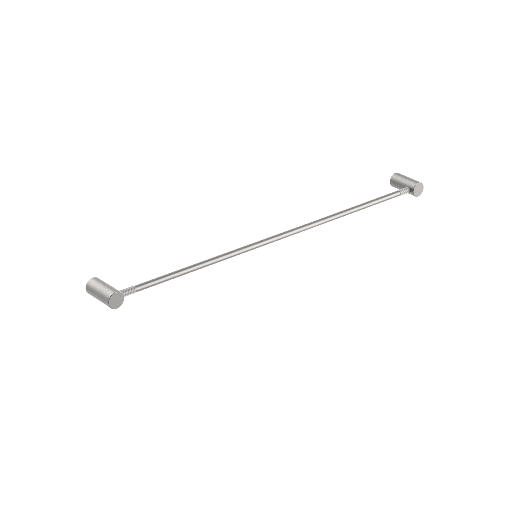 Caddence Single Towel Rail 800mm Brushed Nickel gallery detail image