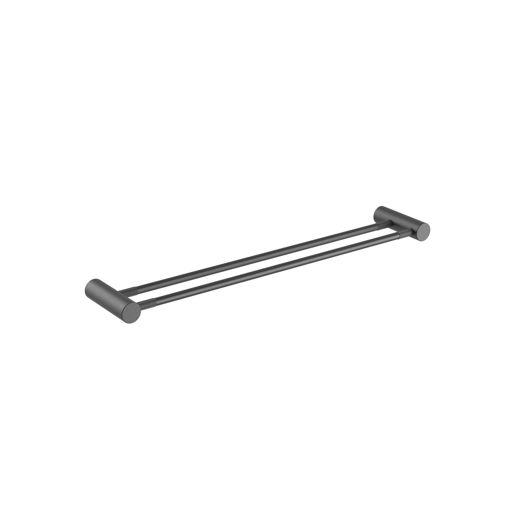 Caddence Double Towel Rail 600mm Gun Metal Grey gallery detail image