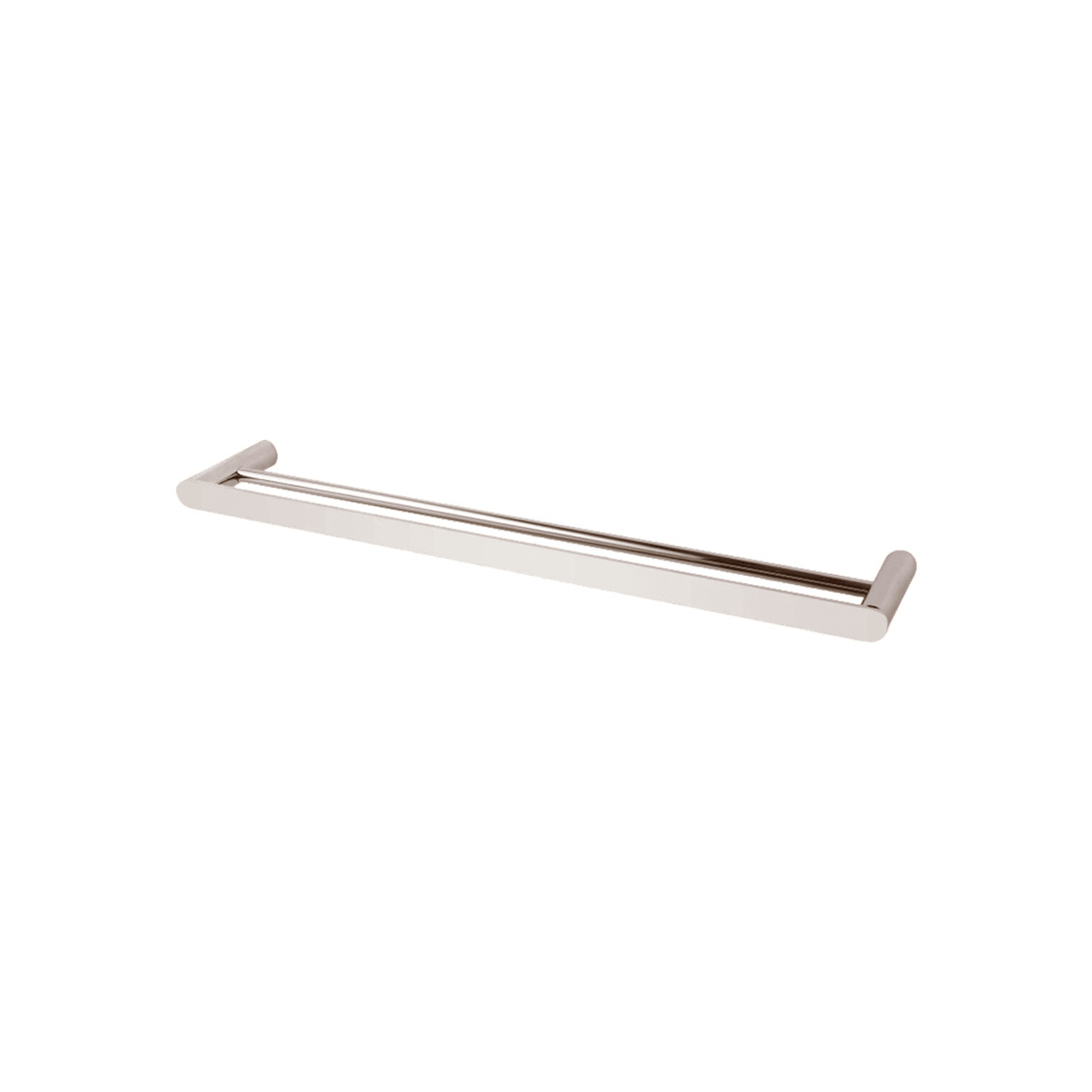 Rushy Double Towel Rail 800mm Brushed Nickel gallery detail image