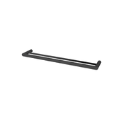 Rushy Double Towel Rail 600mm Matte Black gallery detail image