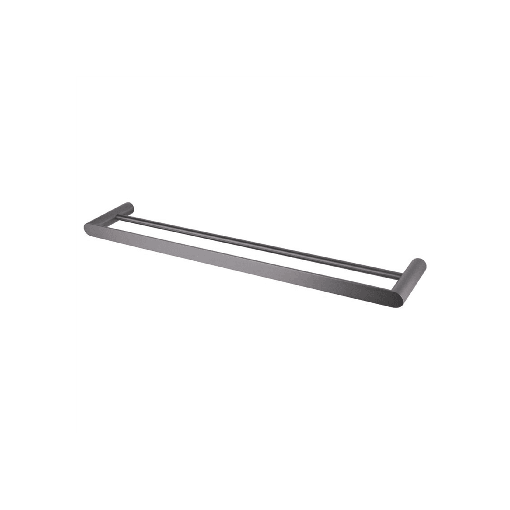 Rushy Double Towel Rail 600mm Gun Metal Grey gallery detail image