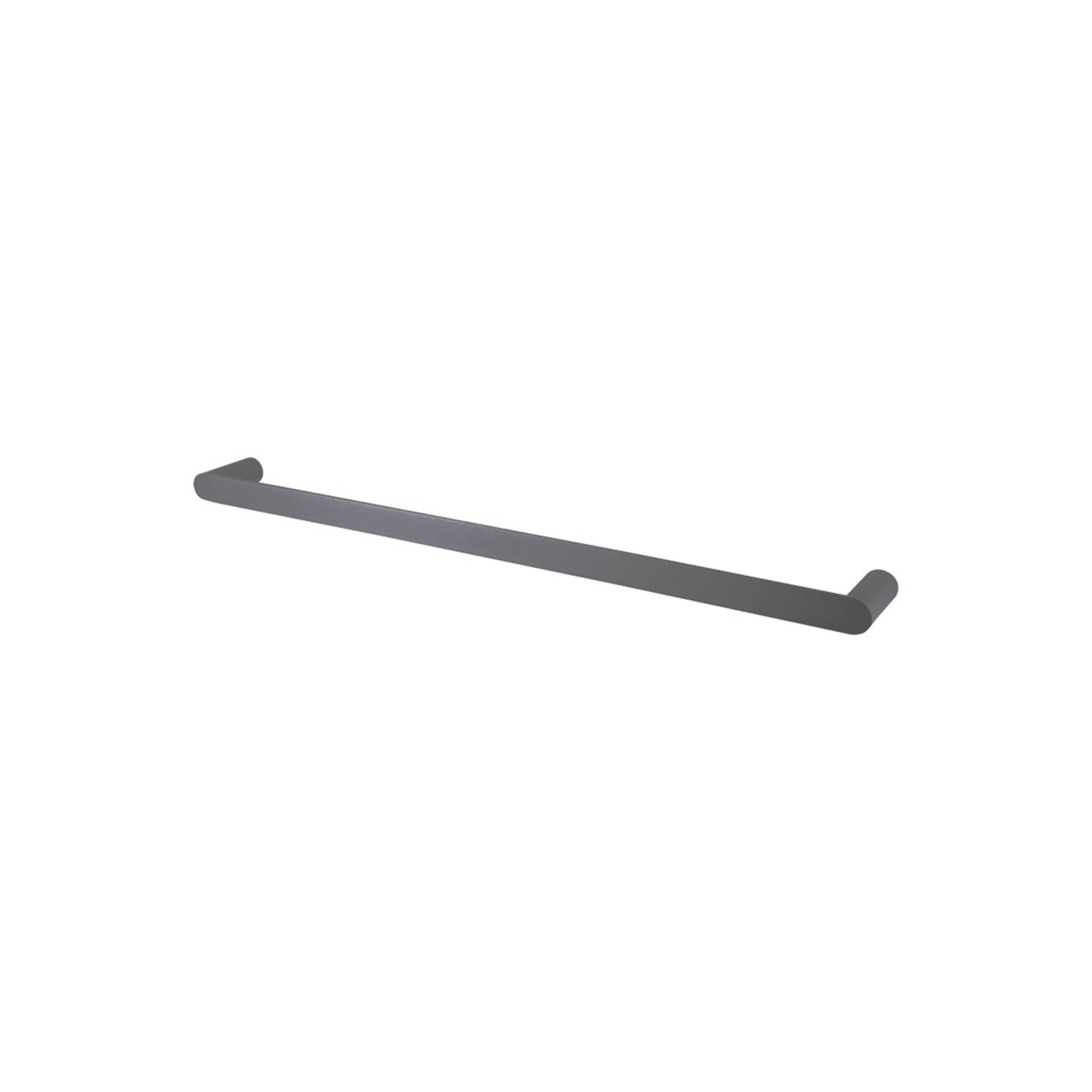 Rushy Single Towel Rail 800mm Gun Metal Grey gallery detail image