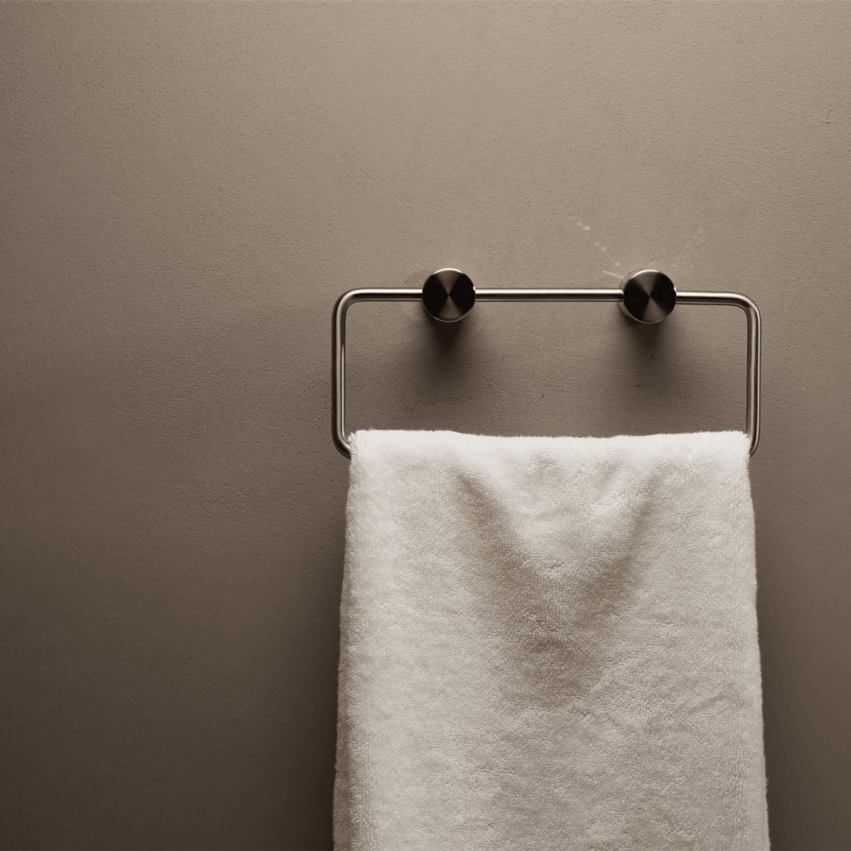Zen SS316L Hand Towel Ring | Brushed Nickel gallery detail image