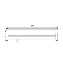 Zen SS316L Double Towel Rail 800mm | Brushed Bronze gallery detail image