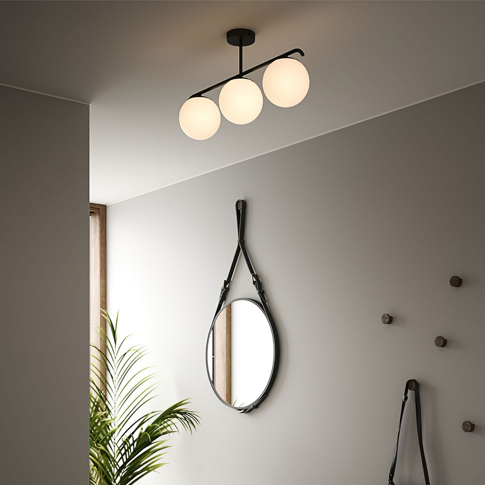 Grant 3-Light Ceiling Light gallery detail image