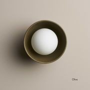 Ceramic Wall Bowl Sconce Light gallery detail image