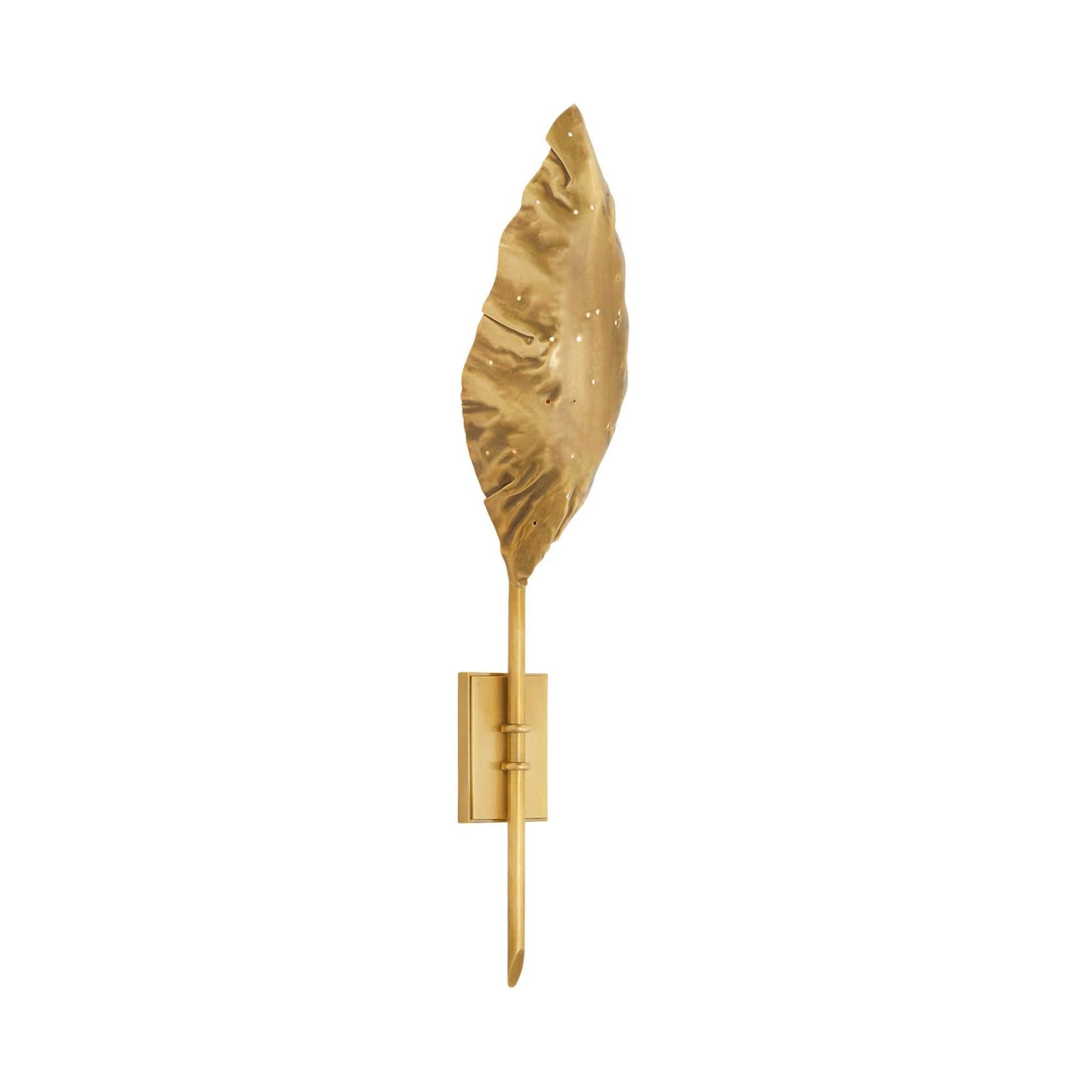 Julie Neill Dumaine Single Pierced Leaf Sconce gallery detail image