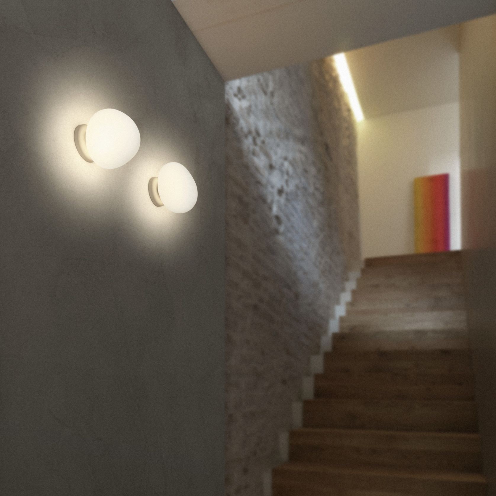 Gregg Ceiling/Wall Lamp - Glass gallery detail image