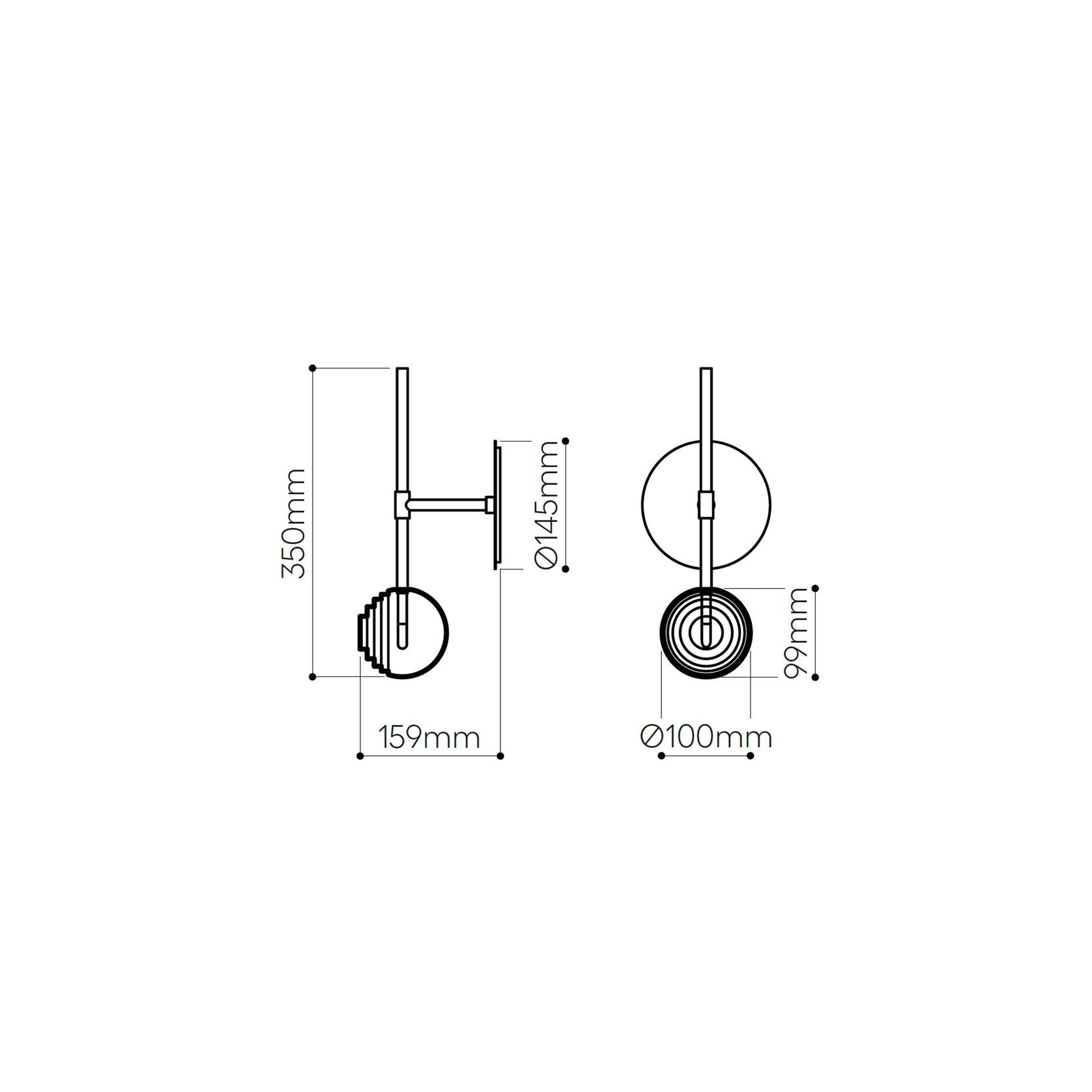 Dark & Bright Star Wall Light gallery detail image