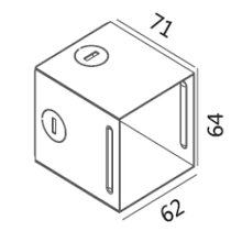 Square Halo Foot Light gallery detail image
